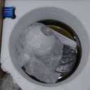 Mid Century Orange Glass Semi Flush Mount Ceiling Light with Milk Globe Nordic Modern Green Hallway Lighting Fixtures Round Bedside Wall Mount Lamp for Bedroom Cloakroom Stairway (Brown)