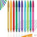 BiC Cristal Color Cues Ballpoint Pen - Assorted, 10 count 2 Pack