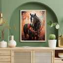 WUIVCTR Paint by Numbers Horse for Adults, Acrylic Oil Painting by Numbers Kits for Beginner with Brushes Paintwork Art Canvas for Home Decor 40x50 cm