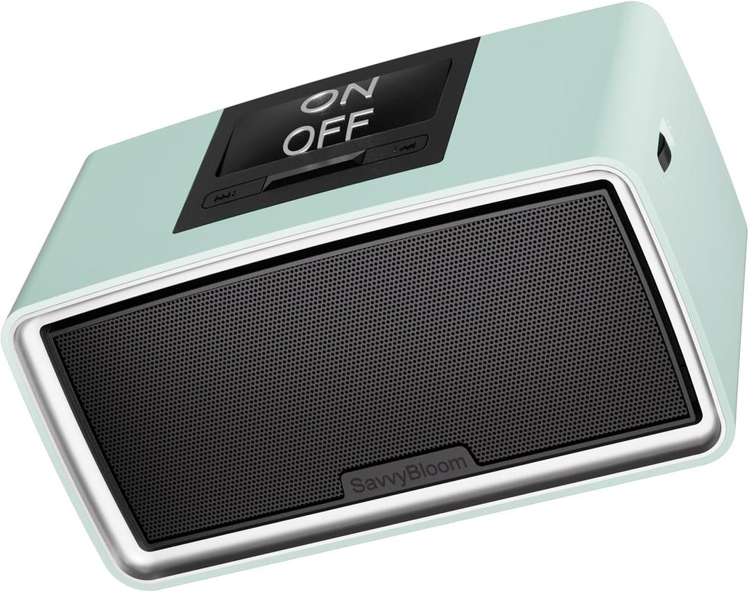 Simple Music Player for Seniors, Audiobook Player Easy to Use with Large Button for Elderly with Dementia, Blind, Alzheimer's, No Need WiFi/Bluetooth, with 32GB TF Card, Cyan