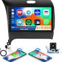 4GB 64GB Stereo for KIA Forte Cerato K3 2013-2018 CarPlay Radio 8 Core Android 15 Head Unit Backup Camera 9" Touchscreen IPS GPS DSP 59UI