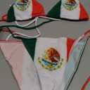 Mexico Flag Women Micro Sexy Bikini Bra Set Summer Beachwear Sexy Beach Two Pieces Bathing Suits Swimwear Blue Size Smal