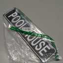 Pool House Sign Swimming Pool Bath Bathroom Showers Restroom Towels Swim Rustic Street Metal Sign Door Home Patio Garden Bar Farm House Garage Wall Decor Black Tin Signs 16 X 4 Inch