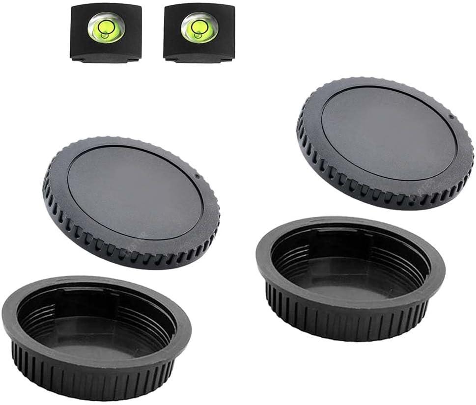 Front Body Cap and Rear Lens Cap Cover for Canon EOS EF/EF-S Lens for Rebel T7 T6 T5 T8i T7i T6i SL3 SL2 T6S,5D Mark IV/III/II, 6D Mark II/I, EOS 90D/80D 77D 70D, 7D Mark II, 1D X Mark II