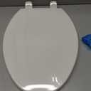 KOHLER 20110-96 Brevia, Slow Close Toilet Seat, Elongated Toilet Seat, Grip-Tight Bumpers Quick-Attach Hardware, Biscuit