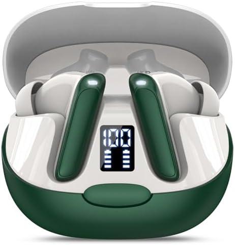 AI Language Translation Earbuds, 3-in-1 Translator Earbuds Real Time with 5 Translation Modes with APP, 164 Language Bluetooth 5.3 Headphones Translating Device for Travel/Business/Leaning, Dark Green