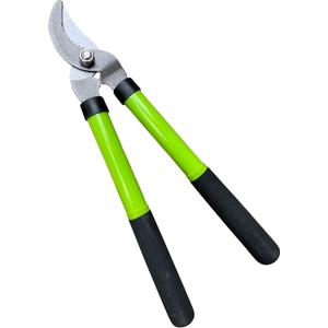 GARDEN GURU Bypass Loppers Tree Trimmer Clipper  Compact 15 inch High Carbon Steel Blade Gardening Loppers Pruning Shear - Comfort Grip Handles  Heavy Duty Branch Cutter  Cut Thick Branches w Ease