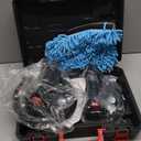 Heavy Duty Suction Cups for Glass, Tile, Windows - 8'' Tile Suction Cup Tool with Pressure Gauge, 880 lbs Capacity, 3-Layer Rubber Pad, Quick Release for Construction & Home Use