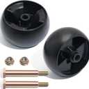 CheeMuii 734-04155 Mower Deck Wheels Kit 2 Pack 5" Deck Gauge Wheels Replace for Cub Cadet 734-04155 Replace for Toro 112-0677 72-025 210-275 with Bolts & Locknuts