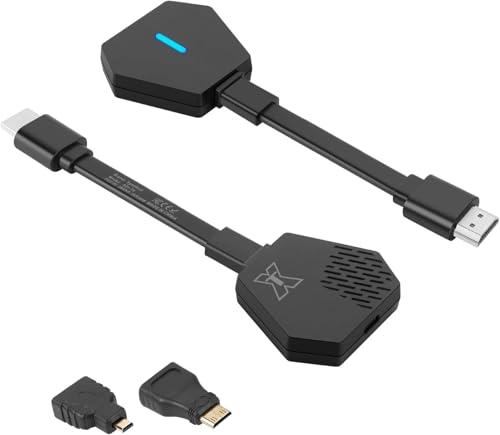 Syncdeck Wireless HDMI Transmitter and Receiver 4K@30Hz(165Ft) 5G Wireless HDMI Adapter Kit for PC, Laptop,TV Box, to TV, Monitor, Projector Black