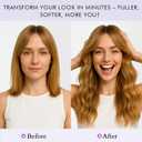 Sofeiyan Brunette Mixed Ash Blonde Hair Extensions 16 inch Clip in Highlighted Hair Extensions 4PCS Synthetic Fake Hair Soft Natural Hairpiece 140g Curly Thick Hair Extension for Women