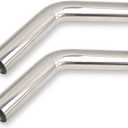 2.25 Inch 45 Degree DIY Custom Mandrel Exhaust Pipe Tube Pipe, T304 Stainless Steel, Universal Fit, 15.74 Inch End to End Length, 2.25'' OD Mandrel Bend Pipe 2PCS