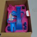 IDAODAN Electric Balloon Pump, Portable Electric Balloon Blower Machine Balloon Air Pump Dual Nozzle Rose Red 110V 600W Balloon Inflator for Party Decorations