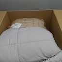 Bedsure Comforter Duvet Insert - Quilted Comforters Twin Size, All Season Duvet, GentleSoft Down Alternative Bedding, with 8 Tabs, Gifts for Women/Men, Light Grey, Twin 88 x 68 Inches