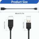 Type E to USB A Extension Cable Type-E Female to USB2.0 Motherboard Adapter USB 3.1 Type Extension Cable for Motherboard,External Hard Drive 40cm/15.7inch
