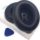 Lambskin NC 700 Earpads Real Leather Ear Pads Cushions Sheepskin Replacement Cups for Bose NC700 Noise Canceling Headphones (Black)
