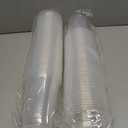 100 Pack 12 OZ Clear Plastic Cups, Cold Party Drinking Cups, Clear Disposable Cups Fruit/Ice Cream/Cupcake/Iced Cold Drinks