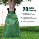 Tree Watering Bags Slow Release:20 Gallon - Reusable Water Bags for Trees - Slow Lrrigation Suitable for Newly Planted or Established Trees in Hot Weather- 5 Pack
