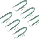 uxcell 6Pcs Curtain Tiebacks, 58cm/23 Braided Drapery Holdback Holder Decorative Rope Tie Back, Dark Green