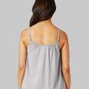 32 DEGREES Cool Womens Flowly Relaxed Lounge Built-in Cups Shelf Bra Tank Cami (Gray, M)