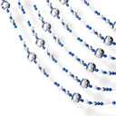 Klikel Christmas Acrylic Blue and Silver Garland 10 Feet Long