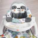 Fisher-Price Portable Baby Chair Sit-Me-Up Floor Seat with Snack Tray, Newborn Sensory Activity Toys & Plush Cute Sloth Washable Pad​