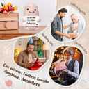 Funny Dad Gifts from Daughter Son - Emotional Support Crochet Wiener - Birthday Gag Gifts for Dad Who Wants Nothing, Funny Gag Gift for Men Birthday, White Elephant Gift Ideas (Blush  Fun Humor)