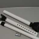 Rerishom Door Security Bar, Door Stoppers Security bar,Heavy Duty Door Lock Security Door Jammer Door Stopper for Apartment, Hotel Room,Screen Door Hardware, 1 Pack (White)