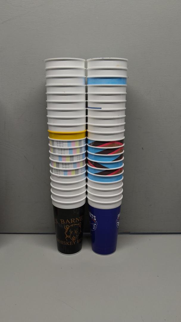 Lightweight Plastic Cups Mix (Pack Of 40)