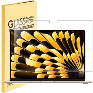 Tempered Glass Screen Protector for MacBook Air 15.3" with M4 M3 M2 Chip & Touch ID ( A3241 A3114 A2941) Screen Protector for 2025-2023 MacBook Air 15 Inch Laptop Protective Accessories [9H Hardness] [Bubble Free]