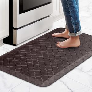 HappyTrends Kitchen Floor Mat - 4/5 Inch Thick Anti-Fatigue Kitchen Rug , 36"L x 22"W x 0.8"Th