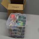 PAXCOO 276 Pack Embroidery Floss Thread Kit Including 210 Colors Cross Stitch Sewing Thread with 66 Pcs Embroidery Accessories and 4-Tier Transparent Embroidery Thread Storage Organizer Box