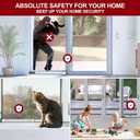 AceMining Sliding Door Security Bar,Heavy Duty Sliding Patio Door Lock Bar, 20-50inch Adjustable Multi-use Window Security Bars, Sliding Door Stopper,White,1Pack