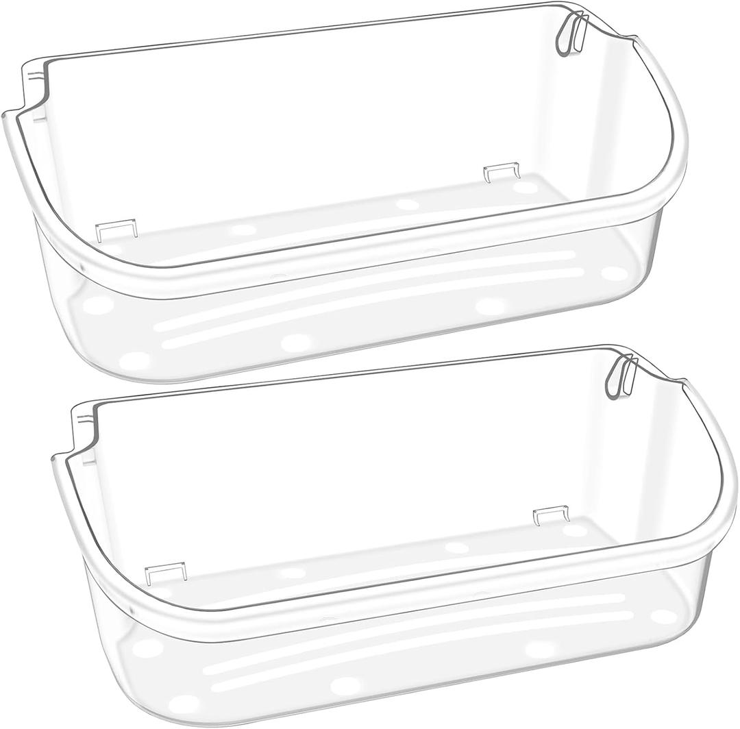 240356402 Refrigerator Door Bin Replacement Part Frigi.daire Side-By-Side Refrigerator Compatible with Frigidaire Refrigerator Door Shelf FFSS2615TS0 LFSS2612TF0 LFSS2612TE0 AP2549958 (2 Pack)