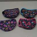 4Pack Reusable 24oz Ice Cream Sleeves with Handle, Neoprene Insulated Sleeves for Ninja Creami NC501, NC500 Series Deluxe Ice Cream Maker Containers(Flower)