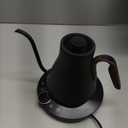 Gooseneck Electric Kettle with 1 Temperature Control for Pour Over Coffee & Tea, Quick Heating, BPA-Free Stainless Steel, Built-in Brew Timer, 1500W/0.9L (Onyx Black)