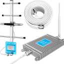 Home Cell Phone Signal Booster for Verizon 5G 4G LTE 700MHz Band 13 Cell Signal Booster Antenna Kits, Boosts 5G 4G LTE Data and Calls, Covers 4,000Sq.Ft FCC Approved