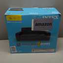 Intex Inflatable Pull-Out Sofa: Velvety Surface, 2-in-1 Valve, Cupholder, 46" x 88" x 26" - Blow-Up Couch and Folding Queen Size Air Mattress Bed