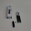 Ultrean Manual Can Opener Bottle Opener, Heavy Duty Stainless Steel Smooth Edge Manual Hand Held Can Opener With Soft Touch Handle, Rust Proof Oversized Handheld Easy Turn Knob (Black)