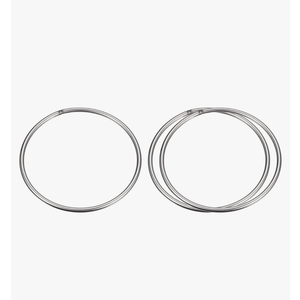 uxcell Stainless Steel O Rings, Multi-Purpose Metal Weld O-rings Round Rings for Hardware Luggage Accessories