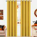 Yakamok Mustard Yellow Room Darkening Grommet Window Drapes Thermal Insulated Light Blocking Blackout Curtains for Bedroom(52Wx84L,2 Panels)