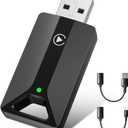 Wireless CarPlay Adapter for iPhone, Converts Wired to Wireless, USB and Type-C Plug and Play, Compatible with Car from 2016 and iOS 10+