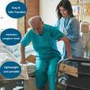 Slide Transfer Board with Handles,Made of Heavy-Duty Wood,Mobility Aid for Seniors and Handicapped,Load Capacity Up to 500 lbs,32 * 10 * 0.75