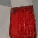 Prestee 2000 Count Red Coffee Stirrers - 5 Inch Plastic Stir Sticks for Hot and Cold Beverages - Disposable Coffee Straws for Drinks, Tea, and Cocktails - Bulk Slim Stirrer for Coffee and Bars