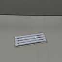 4 Pack Short Spring Tension Curtain Rod 8 to 12 Inch, Mini DIY Tension Rods No Drill for Slim Window Cupboard Sidelights, White