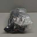 Sunany Travel Pillow, Upgraded Plane Pillow for Long Flights, Inflatable Neck Pillow Used for Airplanes,Cars,Buses,Trains,Office Napping with Eye Mask,Earplugs (Black) (Medium, Black (Head Heart-Shape&sloping Base))