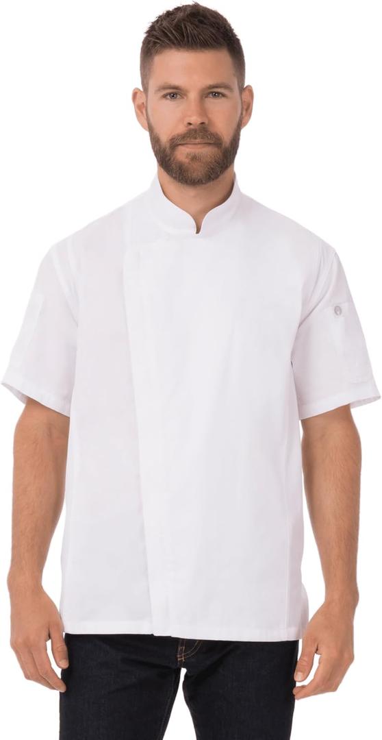Chef Works Men's Springfield Chef Coat (3X-Large, White)