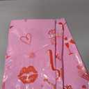 Tatuo 3 Pack Valentines Day Table Cloth Happy Valentine Tablecloth Decoration Plastic Rectangular Love Heart Tablecloth Table Cover Wedding Anniversary Birthday Decor 54 x 108 Inch(Pink)