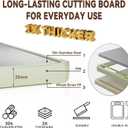 Cutting Board for Kitchen, Stainless Steel Cutting Board Double Sided, 304 Stainless Steel and Wheat Straw PP, Food-Grade, Scratch-resistant, Large Size 17.112.4"