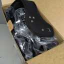 Foldable Rollator Walker with Seat for Seniors, Easy Folding & One-Hand Carry, Walkers for Seniors All-Terrain Wheels, Height Adjustable Lightweight Rolling Walker for Elderly, Black